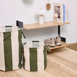 OYOY Kara Opbevaringskurv Medium Dark Green 2 Stk.