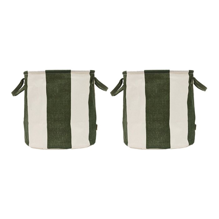 OYOY Kara Opbevaringskurv Medium Dark Green 2 Stk.