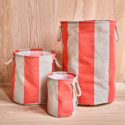 OYOY Kara Vasketjskurv/Opbevaringskurv Large Cherry Red