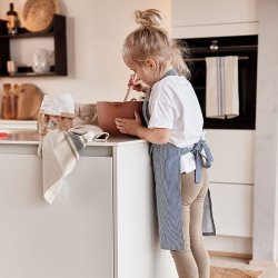 OYOY Linu Viskestykker 2 stk Sort