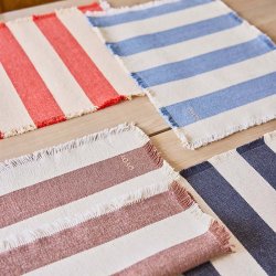 OYOY Toppu D�kkeserviet S�t af 2 Brun/Off-White