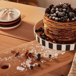 OYOY Toppu Fad Sort/Hvid Stor