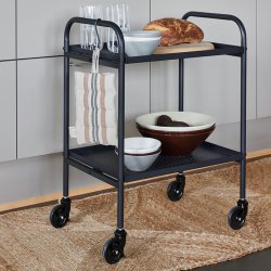 OYOY Maki Trolley Rullebord Sort