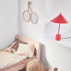 OYOY Mini Kirsebr Rattan Vgspejl