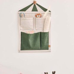 OYOY Mini Circus Wall Storage Opbevaring 2 Clay/Gr�n