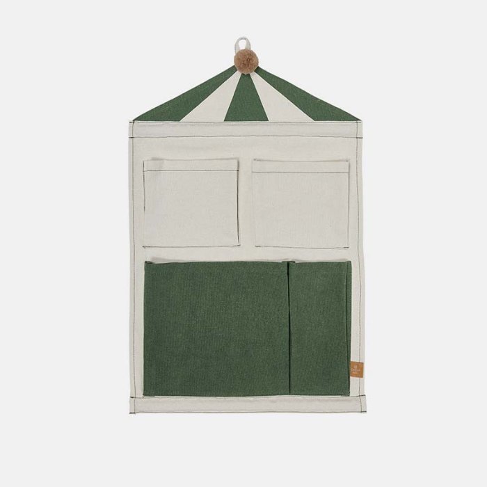 OYOY Mini Circus Wall Storage Opbevaring 2 Clay/Gr�n