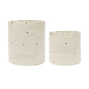 OYOY Mini Konfetti Cotton Rope Opbevaringskurve 2 stk
