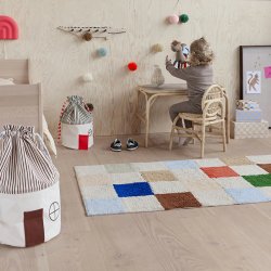 OYOY Mini Koya Opbevaringskurv Lille Cherry Red