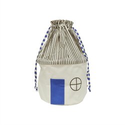 OYOY Mini Koya Opbevaringskurv Stor Optic Blue