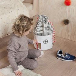 OYOY Mini Koya Opbevaringskurv Lille Cherry Red