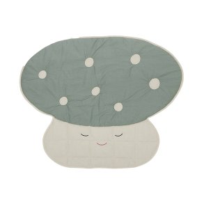 OYOY Mini Mushroom Quiltet Tppe Pale Blue/Off-White