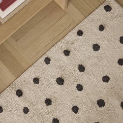 OYOY Mini Poteto T�ppe Large 168x84cm Sort/Hvid