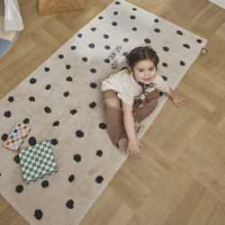 OYOY Mini Poteto T�ppe Large 168x84cm Sort/Hvid