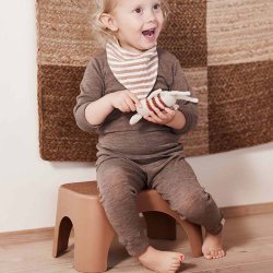 OYOY Mini Rabbit Step Stool Caramel