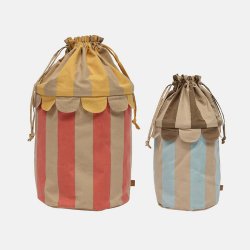 OYOY Mini Saga Opbevaringskurv S�t af 2 Ice Blue/R�d