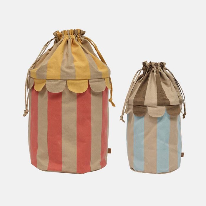 OYOY Mini Saga Opbevaringskurv S�t af 2 Ice Blue/R�d