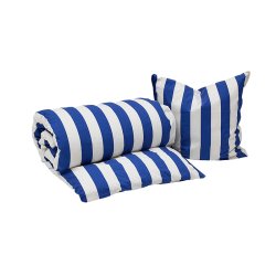 OYOY Mini Shima Baby Sengetj 70x100 cm Optic Blue