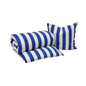 OYOY Mini Shima Baby Sengetj 70x100 cm Optic Blue