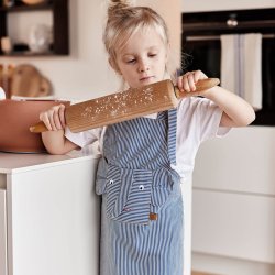 OYOY Mini Striped Denim Forklde Elefant