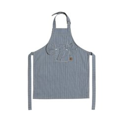 OYOY Mini Striped Denim Forklde Elefant