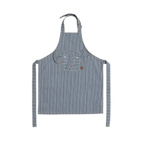 OYOY Mini Striped Denim Forklde Elefant