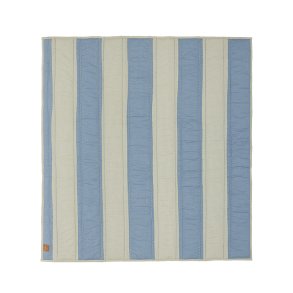 OYOY Mini Striped Quiltet Tppe Bl/Clay