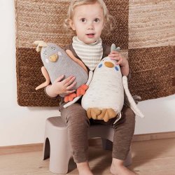 OYOY Mini Rabbit Step Stool Clay