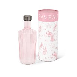 Paveau Ribbed Bottle Karaffel Pink