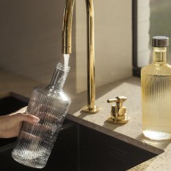 Paveau Ribbed Bottle Karaffel White Haven