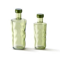 Paveau Swirl Bottle Karaffel Medium 0,75L Moss