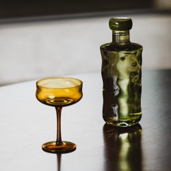 Paveau Swirl Bottle Karaffel Medium 0,75L Moss