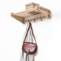 Roon &amp; Rahn Moodrack Hattehylde - Lys Eg - 52 cm