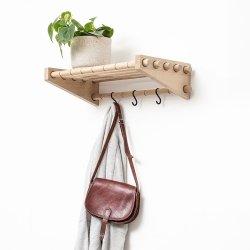 Roon &amp; Rahn Moodrack Hattehylde - Lys Eg - 52 cm