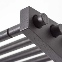 Roon &amp; Rahn Moodrack Hattehylde - Sort - 78 cm