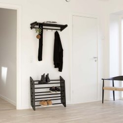 Roon &amp; Rahn Moodrack Hattehylde - Sort - 78 cm