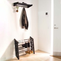 Roon &amp; Rahn Moodrack Hattehylde - Sort - 78 cm