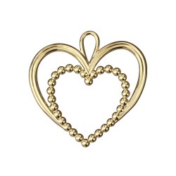 Rosendahl Karen Blixen Perle Hjerte Forgyldt