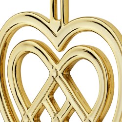 Rosendahl Karen Blixen Flettet Julehjerte Forgyldt