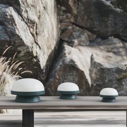 Rosendahl Soft Spot Solar Dots Lampe Forest Green 14,5 cm