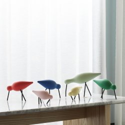Normann Copenhagen Shorebird Small - Lysegul/Sort