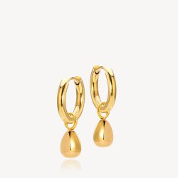 Sistie2ND Drops Hoops Creoler Forgyldt