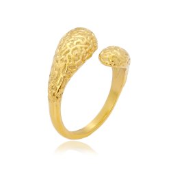 Sistie2ND Drops Ring m/ Mnster Forgyldt