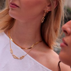 Sistie2ND Echo Halskde Forgyldt