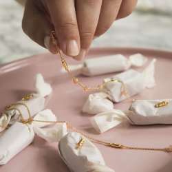 Sistie x Frederikke Wrens Karamel restikker - Forgyldt Slv