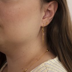 Sistie x Frederikke Wrens Croissant restikker - Forgyldt Slv