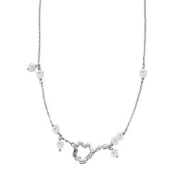 Sistie x Lrke Bentsen Halskde med Ferskvandsperler - Slv