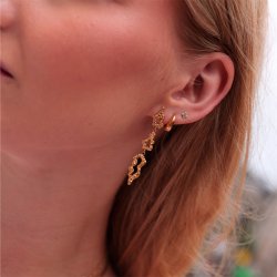 Sistie2ND Loops Creoler Glat Small Forgyldt