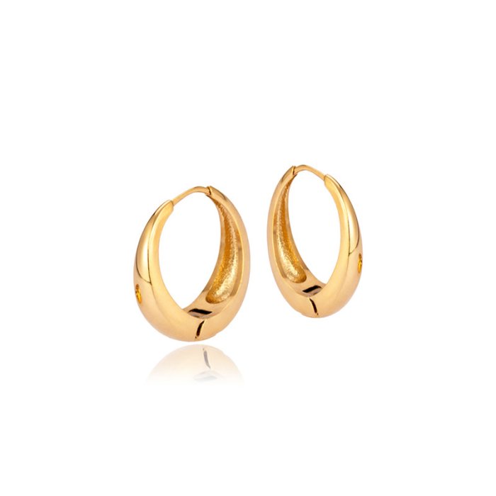 Sistie2ND Loops Creoler Glat Large Forgyldt