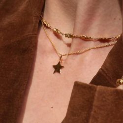 Sistie Skyla Halskde Forgyldt