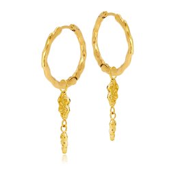 Sistie2ND Sophia Hoops Creoler Forgyldt